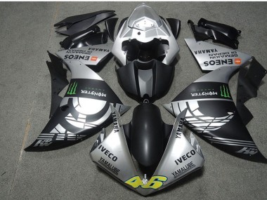 Purchase 2009-2011 Yamaha YZF R1 Motorcycle Fairings - Silver Matte Black Green Monster Iveco Yamalube ENEOS Semakin Didepan Canada