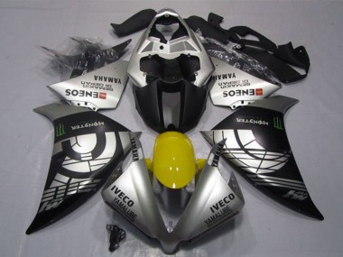 Purchase 2012-2014 Yamaha YZF R1 Motorcycle Fairings - Silver Black IVECO Yamalube ENEOS Monster Canada
