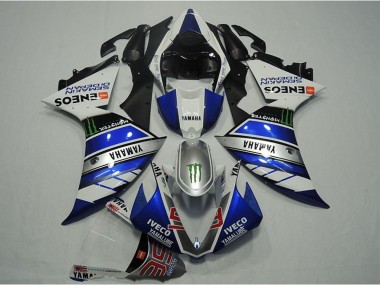Purchase 2012-2014 Yamaha YZF R1 Motorcycle Fairings - Blue Silver White Black Green Monster IVECO Yamalube ENEOS Semakin Didepan Canada
