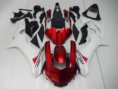Purchase 2015-2019 Yamaha YZF R1 Motorcycle Fairing - White Red Black Canada