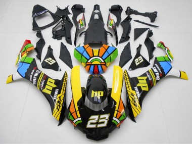Purchase 2015-2019 Yamaha YZF R1 Motorcycle Fairings - Yellow Red Blue Green HP Color Wheel 23 Canada