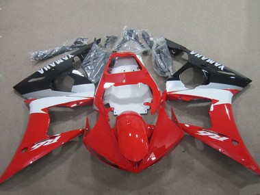 Purchase 2003-2004 Yamaha YZF R6 Motorcycle Fairing Kits - Red White Glossy Black Canada