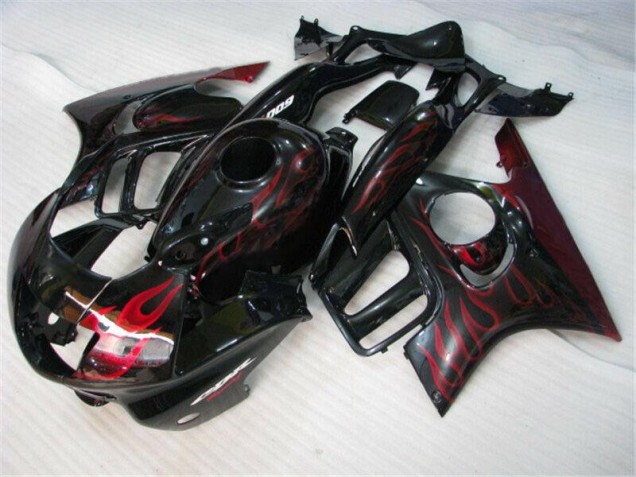 Purchase 1995-1998 Black Red Flame Honda CBR600 F3 Bike Fairings Canada Purchase 1995-1998 Black Red Flame Honda CBR600 F3 Bike Fairings Canada