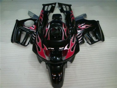 Purchase 1995-1998 Black Red Flame Honda CBR600 F3 Bike Fairing Kit Canada