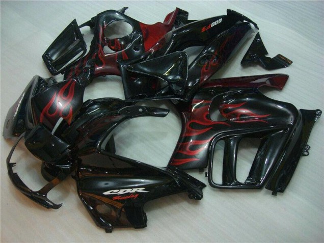 Purchase 1995-1998 Black Red Flame Honda CBR600 F3 Motorcyle Fairings Canada Purchase 1995-1998 Black Red Flame Honda CBR600 F3 Motorcyle Fairings Canada