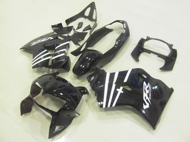 Purchase 1998-2001 Black White Stripe Honda VFR800 Motorcycle Fairings Kit Canada Purchase 1998-2001 Black White Stripe Honda VFR800 Motorcycle Fairings Kit Canada