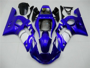 Purchase 1998-2002 Blue White Yamaha YZF R6 Motorcycle Fairings Kits Canada