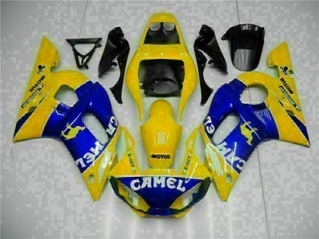 Purchase 1998-2002 Yellow Blue Yamaha YZF R6 Moto Fairings Canada Purchase 1998-2002 Yellow Blue Yamaha YZF R6 Moto Fairings Canada