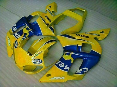 Purchase 1998-2002 Yellow Blue Yamaha YZF R6 Motorcycle Fairing Kit Canada