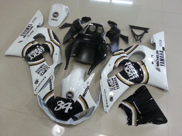 Purchase 1998-2002 White Black Yamaha YZF R6 Motorcycle Fairing Canada Purchase 1998-2002 White Black Yamaha YZF R6 Motorcycle Fairing Canada