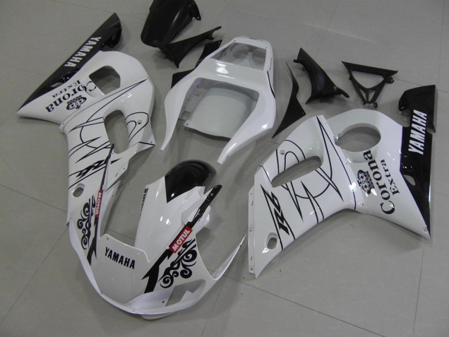 Purchase 1998-2002 White Black Corona Yamaha YZF R6 Motorcycle Fairing Kits Canada Purchase 1998-2002 White Black Corona Yamaha YZF R6 Motorcycle Fairing Kits Canada