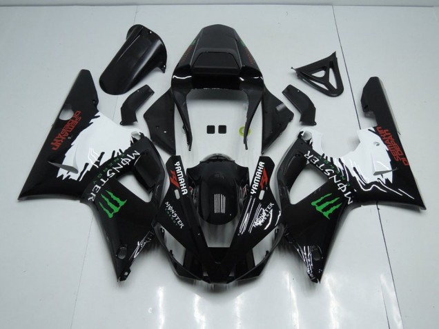 Purchase 2000-2001 Black White Monster Yamaha YZF R1 Bike Fairing Canada Purchase 2000-2001 Black White Monster Yamaha YZF R1 Bike Fairing Canada