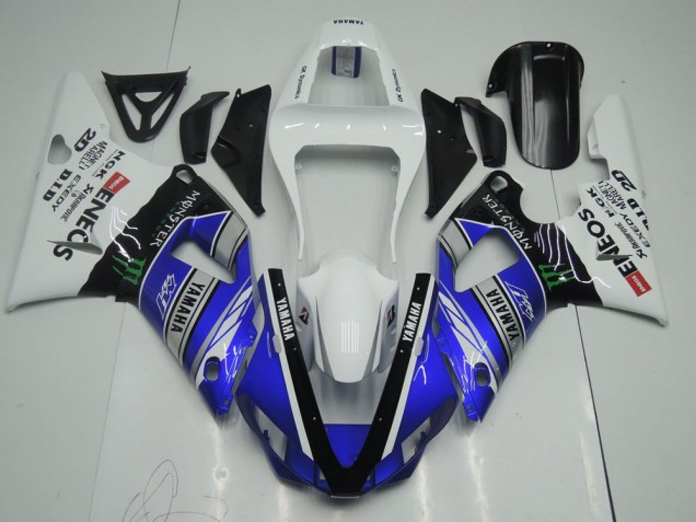 Purchase 2000-2001 Blue White ENEOS Monster Yamaha YZF R1 Motor Bike Fairings Canada Purchase 2000-2001 Blue White ENEOS Monster Yamaha YZF R1 Motor Bike Fairings Canada