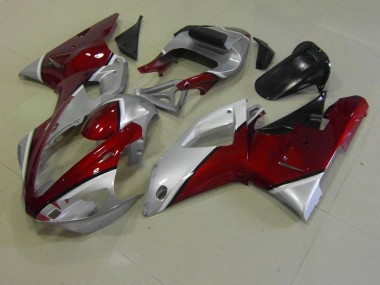 Purchase 2000-2001 Red and Silver Yamaha YZF R1 Replacement Motorcycle Fairings Canada