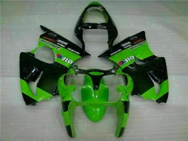 Purchase 2000-2002 Green Kawasaki ZX6R Motorbike Fairing Kits Canada