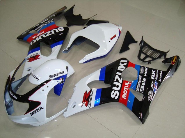 Purchase 2000-2002 Black White Blue Suzuki GSXR 1000 Moto Fairings Canada Purchase 2000-2002 Black White Blue Suzuki GSXR 1000 Moto Fairings Canada