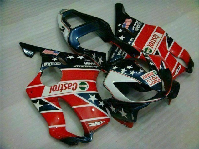 Purchase 2001-2003 Red White Blue Castrol Cycle World Honda CBR600 F4i Motorcycle Fairings Kits Canada Purchase 2001-2003 Red White Blue Castrol Cycle World Honda CBR600 F4i Motorcycle Fairings Kits Canada