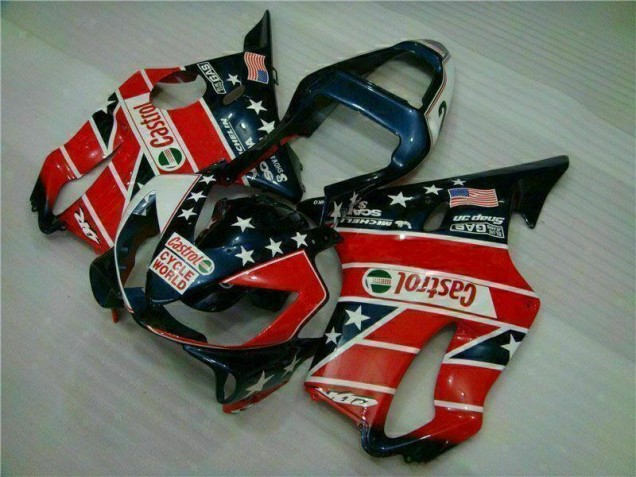 Purchase 2001-2003 Red White Blue Castrol Cycle World Honda CBR600 F4i Motorcycle Fairings Kits Canada Purchase 2001-2003 Red White Blue Castrol Cycle World Honda CBR600 F4i Motorcycle Fairings Kits Canada