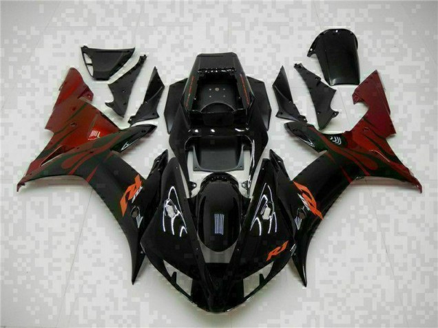 Purchase 2002-2003 Black Yamaha YZF R1 Motorcylce Fairings Canada Purchase 2002-2003 Black Yamaha YZF R1 Motorcylce Fairings Canada