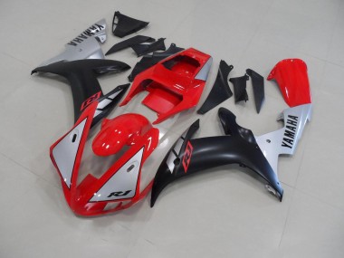 Purchase 2002-2003 Red Matte Silver Yamaha YZF R1 Motorcycle Fairing Kit Canada