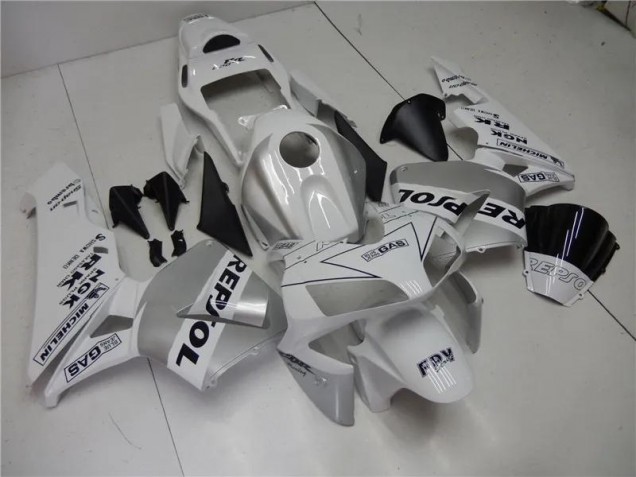 Purchase 2003-2004 Silver White Black Repsol Honda CBR600RR Motorcycle Fairings Kit Canada Purchase 2003-2004 Silver White Black Repsol Honda CBR600RR Motorcycle Fairings Kit Canada