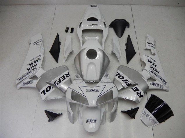 Purchase 2003-2004 Silver White Black Repsol Honda CBR600RR Motorcycle Fairings Kit Canada Purchase 2003-2004 Silver White Black Repsol Honda CBR600RR Motorcycle Fairings Kit Canada