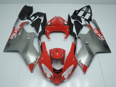 Purchase 2003-2006 Silver and Red Aprilia RSV1000 Motorbike Fairing Kits Canada