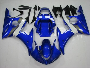 Purchase 2003-2005 Yamaha YZF R6 Motorcycle Fairings MF0439 - Blue White Canada