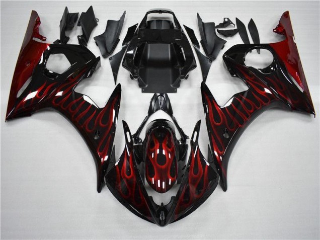 Purchase 2003-2005 Black Red Flame Yamaha YZF R6 Motorcycle Fairing Canada Purchase 2003-2005 Black Red Flame Yamaha YZF R6 Motorcycle Fairing Canada