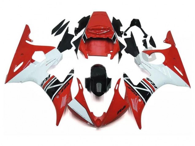 Purchase 2003-2005 Red White Black Yamaha YZF R6 Motorcycle Fairings Kits Canada Purchase 2003-2005 Red White Black Yamaha YZF R6 Motorcycle Fairings Kits Canada