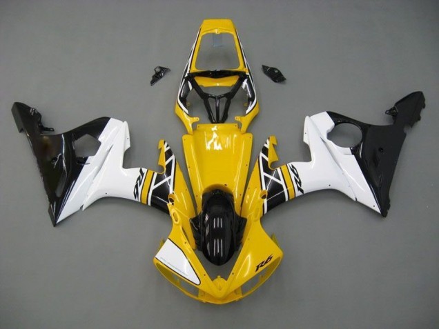 Purchase 2003-2005 Yellow White Black Yamaha YZF R6 Moto Fairings Canada Purchase 2003-2005 Yellow White Black Yamaha YZF R6 Moto Fairings Canada