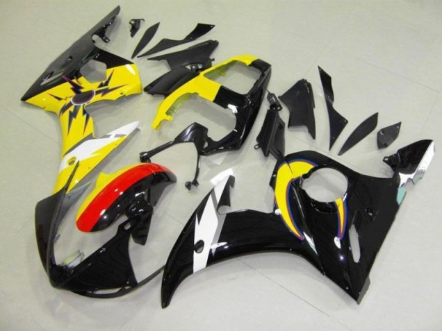 Purchase 2003-2005 Moon Black Yellow Yamaha YZF R6 Motorcycle Fairings Kits Canada Purchase 2003-2005 Moon Black Yellow Yamaha YZF R6 Motorcycle Fairings Kits Canada