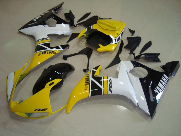 Purchase 2003-2005 Yellow Aniversary Yamaha YZF R6 Motorcycle Fairings Canada Purchase 2003-2005 Yellow Aniversary Yamaha YZF R6 Motorcycle Fairings Canada
