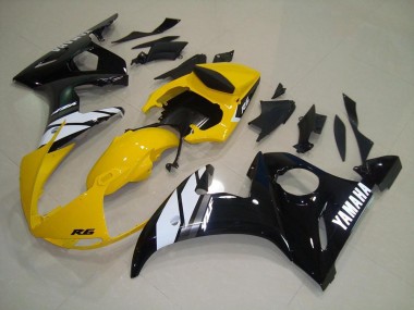 Purchase 2003-2005 Yellow Black Yamaha YZF R6 Motorbike Fairings Canada