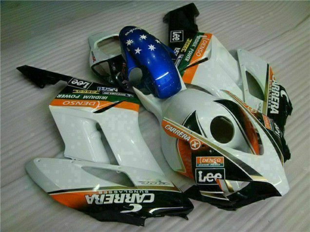 Purchase 2004-2005 White Blue Honda CBR1000RR Replacement Fairings Canada Purchase 2004-2005 White Blue Honda CBR1000RR Replacement Fairings Canada