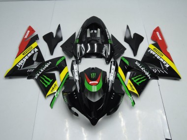 Purchase 2003-2005 Black Yellow Monster Kawasaki ZX10R Replacement Motorcycle Fairings Canada