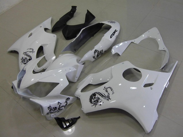 Purchase 2004-2007 White with Black Dragon Honda CBR600 F4i Motorcycle Fairings Canada