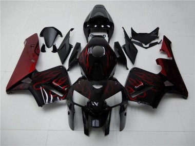 Purchase 2005-2006 Red Flame Black Honda CBR600RR Bike Fairings Canada