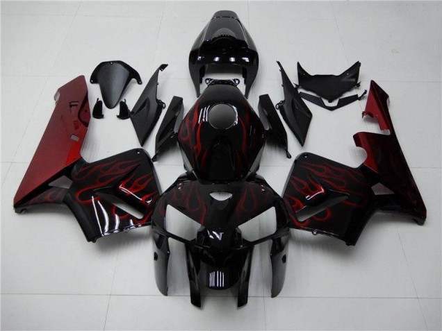Purchase 2005-2006 Red Flame Black Honda CBR600RR Bike Fairings Canada Purchase 2005-2006 Red Flame Black Honda CBR600RR Bike Fairings Canada