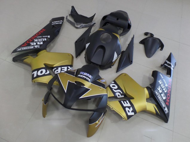 Purchase 2005-2006 Black Gold Repsol Honda CBR600RR Motorcycle Fairings Kit Canada Purchase 2005-2006 Black Gold Repsol Honda CBR600RR Motorcycle Fairings Kit Canada
