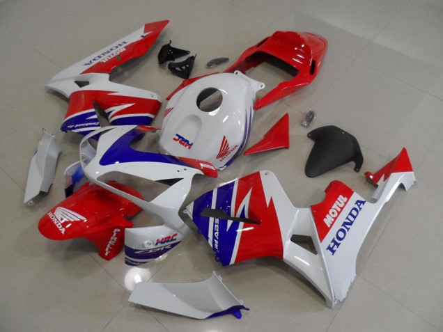 Purchase 2005-2006 White Blue Red Motul HRC Honda CBR600RR Moto Fairings Canada Purchase 2005-2006 White Blue Red Motul HRC Honda CBR600RR Moto Fairings Canada