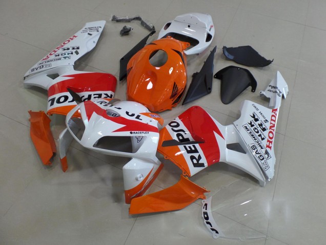 Purchase 2005-2006 Orange White Repsol Honda CBR600RR Motorbike Fairings Canada Purchase 2005-2006 Orange White Repsol Honda CBR600RR Motorbike Fairings Canada