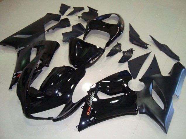 Purchase 2005-2006 Black Kawasaki ZX6R Motorcyle Fairings Canada