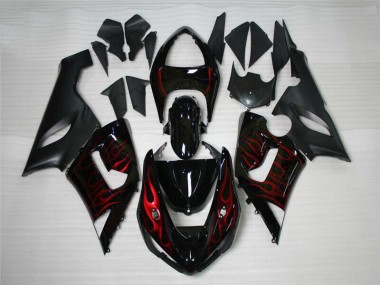 Purchase 2005-2006 Red Black Kawasaki ZX6R Motor Bike Fairings Canada