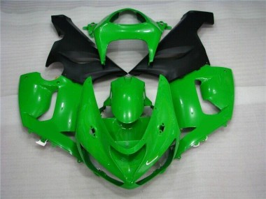 Purchase 2005-2006 Green Matte Black Kawasaki ZX6R Motorcycle Fairing Canada