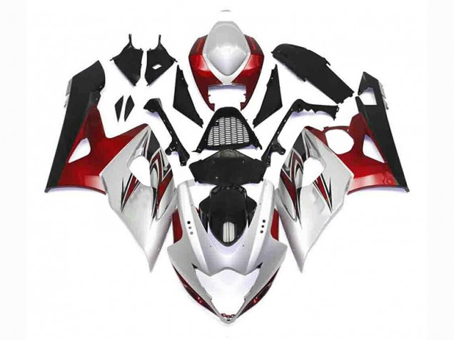Purchase 2005-2006 Silver Red Black Suzuki GSXR 1000 Bike Fairing Kit Canada Purchase 2005-2006 Silver Red Black Suzuki GSXR 1000 Bike Fairing Kit Canada