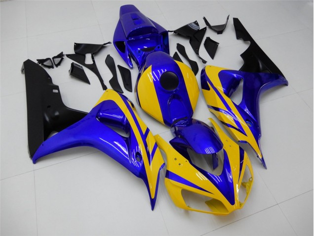 Purchase 2006-2007 Yellow Blue Honda CBR1000RR Replacement Motorcycle Fairings Canada Purchase 2006-2007 Yellow Blue Honda CBR1000RR Replacement Motorcycle Fairings Canada