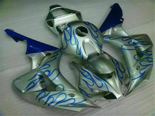 Purchase 2006-2007 Blue Flame Silver Honda CBR1000RR Motorcycle Fairing Kits Canada Purchase 2006-2007 Blue Flame Silver Honda CBR1000RR Motorcycle Fairing Kits Canada