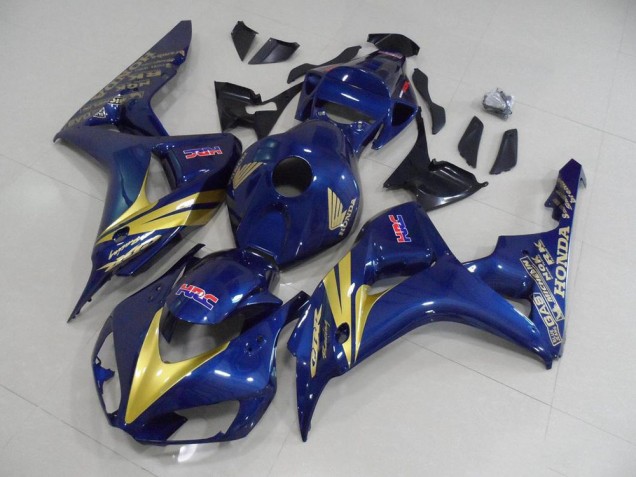 Purchase 2006-2007 Dark Blue with Gold Stripe Honda CBR1000RR Motorcycle Fairing Kits Canada Purchase 2006-2007 Dark Blue with Gold Stripe Honda CBR1000RR Motorcycle Fairing Kits Canada