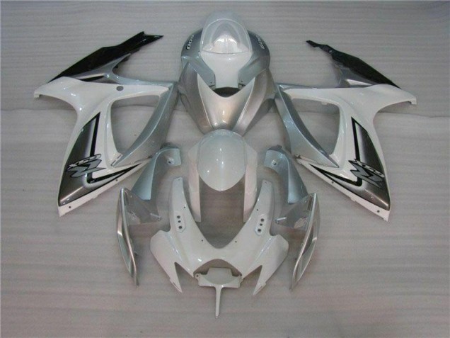 Purchase 2006-2007 White Silver Suzuki GSXR 600/750 Motorcycle Fairing Canada Purchase 2006-2007 White Silver Suzuki GSXR 600/750 Motorcycle Fairing Canada